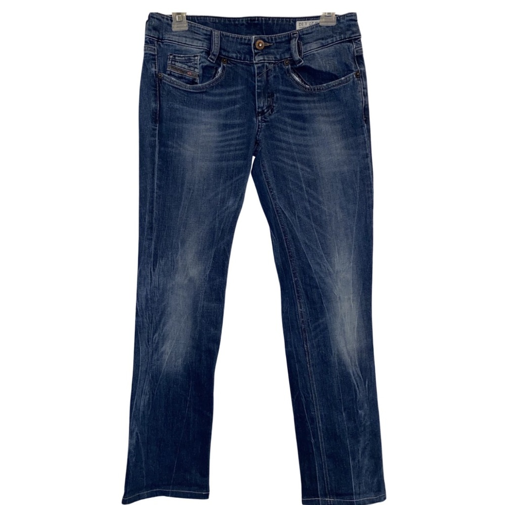 Diesel  27” Waist x 32” Inseam  Louvely Slim-Bootcut  Mid Wash  Denim Jean